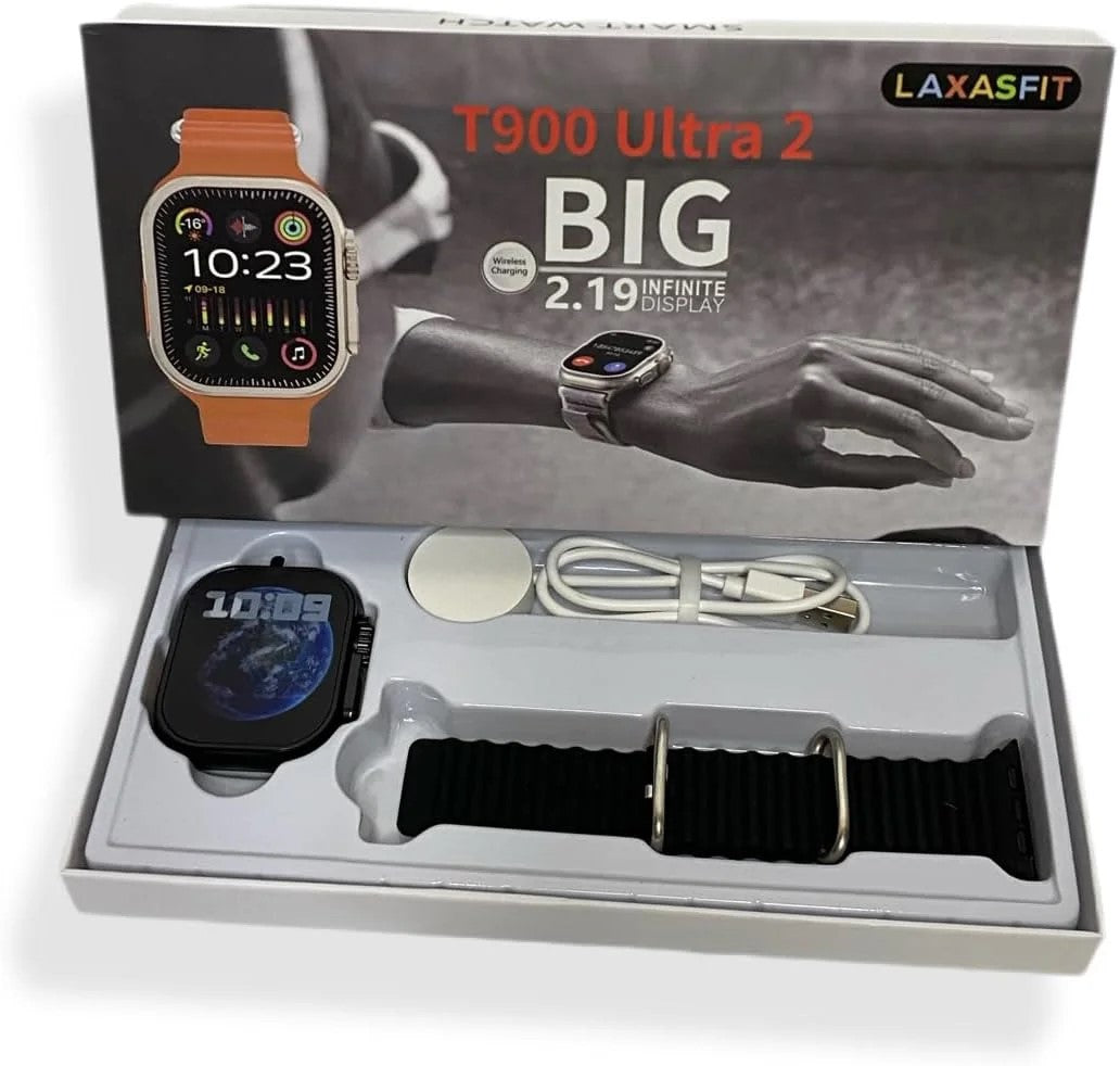 Ultra X T900 Smart Watch – Bluetooth Calling & Fitness Tracker | Black Edition