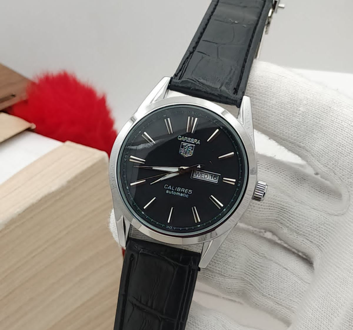 Carrera Calibre 5 - Luxury Swiss Watch With Leather Strap Mens Watch Wrist Watch | Best Quality Men Watch | Best Quality Analog Watch For Men