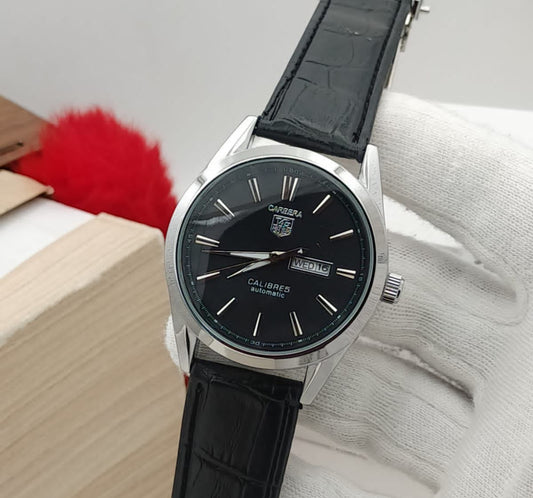 Carrera Calibre 5 - Luxury Swiss Watch With Leather Strap Mens Watch Wrist Watch | Best Quality Men Watch | Best Quality Analog Watch For Men