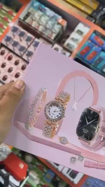 A58 Plus 6 in 1 - Smartwatch For Women | Best Quality Smart Watch For Girls | Perfect For Gift